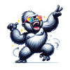 Gorilla with sunglasses
