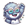 Gorilla mit Sonnenbrille