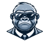 Gorilla with sunglasses
