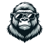 Gorilla with sunglasses