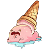 Kawaii Blobfish Crème Glacée Fondante
