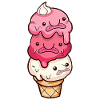 Crème glacée Kawaii Blobfish