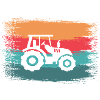 Tractor Farmer Retro