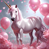 Einhorn pink Herzen