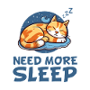 Sleeping Cat Nightwear - Relaxing
