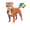American Bully Cute Rainbow Fart