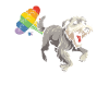 Irish Wolfhound Rainbow Rainbow Fart
