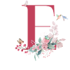 Blumenbuchstabe E - Geschenkidee