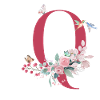 Blumenbuchstabe Q - Geschenkidee