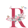 Letter R Floral - Geschenkidee