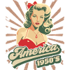 America, USA, Rock'n'Roll, 1950s, Pinup
