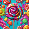 Popart melting lollipop lollipop