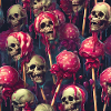 Skulls Lollipops Melted