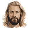Blond man with beard