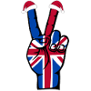 British Flag Christmas Peace Symbol