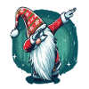 Dabbing Gnome de Noël