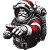 Astronaut Weihnachtsmann Geschenkidee