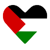 Free palestine heart
