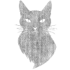 Cat retro art mystical