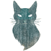 Motif de chat mystique
