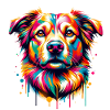 Mera Art peint chien un