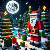 Santa Claus in pixel style