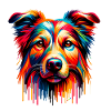 Mera Art Painted Dog two