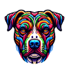 Mera Art Painted Dog three