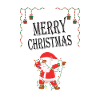Merry Christmas dabbing Santa