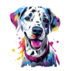 niedlicher bunter Dalmatiner Hund