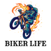 Kosmischer Biker