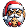 Santa Claus as a cookie