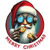 Santa Claus cyberpunk