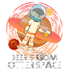 Otter in Space with Beer