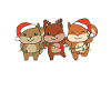 Frohe Weihnachten Eichhörnchen Heiligabend