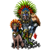 Aztec God Mictlantecuhtli