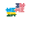 Rwanda, Etats-Unis, drapeau, Américain, Rwandais