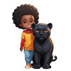 Kid Friendly Animal Friendship Illustration