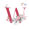 Buchstabe mit Blumen - Geschenkidee