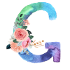 Buchstabe g Aquarell