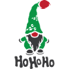 hohoho gnome christmas icon icon graphic