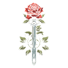 Red Rose Goth Sword