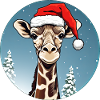 Giraffes Christmas