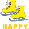 Ice Skates Happy