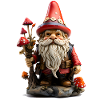Garden gnome with red cap