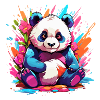 Bunter Panda
