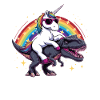 Unicorn Dinosaur T-Rex gave til pigesjov