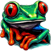 Red-eyed tree frog