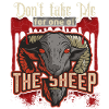 Cartoon Horror Sheep's Head, Sheep Horror Movie Saying