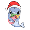 Requin Bébé Noël Poisson Poisson
